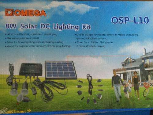 8W SOLAR DC LIGHTING KIT